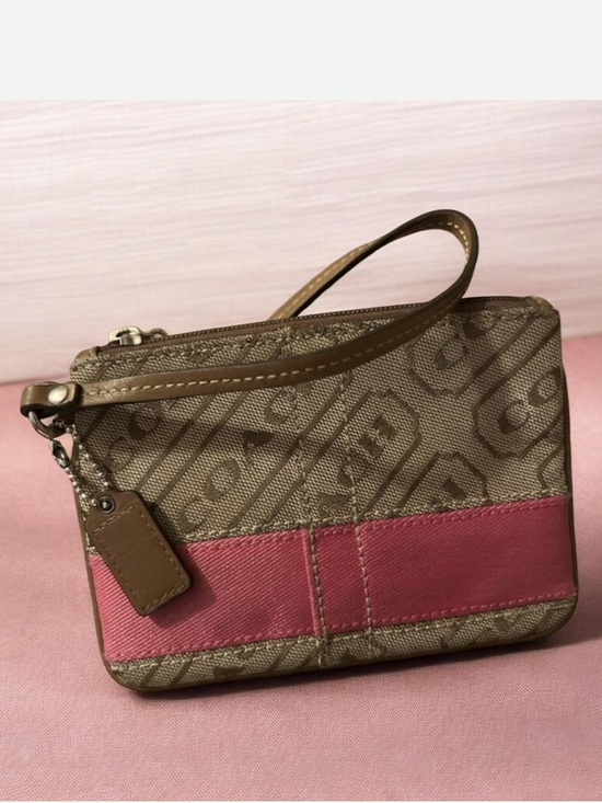 Coach Handbags - Coach Signature Stripe Wristlet